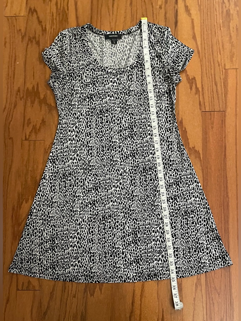Karen Kane- Black & White Animal Print Mini Dress Size M